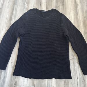 NEUW Nieuwlandstraat Black Cotton Sweater Size XL